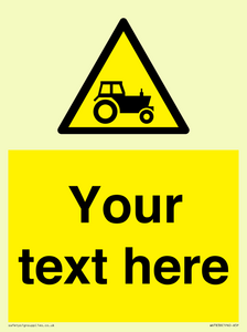 Custom warning farm machinery